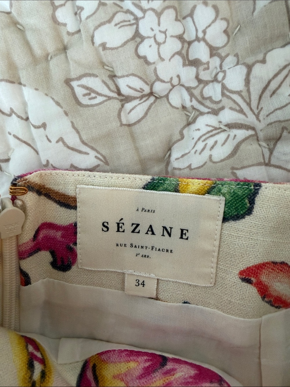 Sézane Camila skirt- Aria Print - Picture 3 of 3
